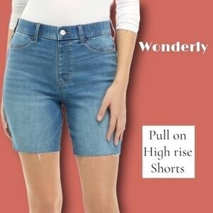 WONDERLY Women's High Rise 7" Inseam Comfortable Pull On Shorts